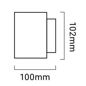 Aplique de parede para interior TUB "UP and Down" G9