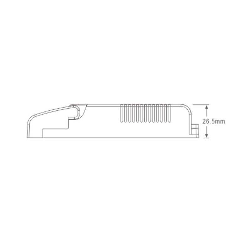 Driver DALI multi-corrente 2-8V 650 a 800MA 6,4W