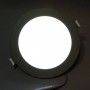 Placa downlight LED encastrável circular 12W