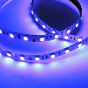 Fita de LED 12V-DC 72W 10  mm multicor RGB IP20 (SMD5050 60ch/m) Rolo 5 metros