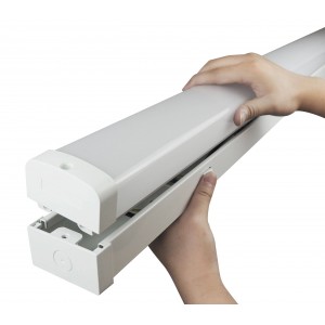 Luminária linear LED CCT 60W 150cm com seletor de temperatura de cor