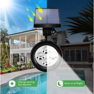 Foco refletor Solar com estaca para jardim 2W