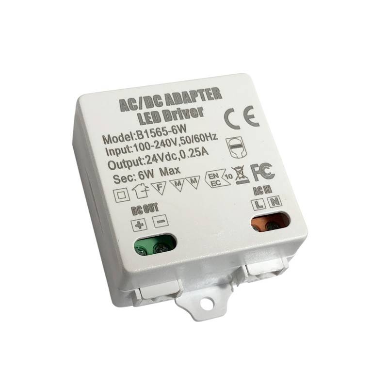 Driver de tensão constante ou transformador 24V/DC 6W 0,25A 100-240V