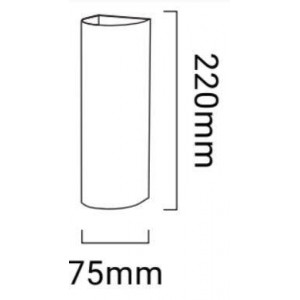 Aplique de parede interior "UP and Down" TUB GU10