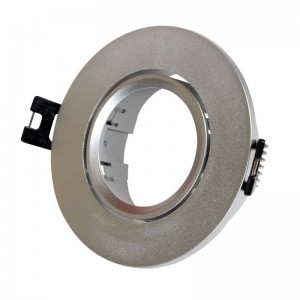 Aro downlight encastrável circular basculante GU10, MR16