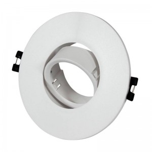 Aro downlight basculante de embutir GU10, MR16 Ø110mm