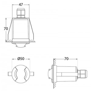 TERESA 2L FUMAGALLI Projector LED de chão encastrado