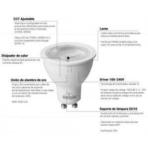 Candeeiro de teto estanque LIVIA 90 FUMAGALLI 6W IP55