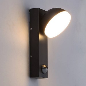 Aplique de parede para exterior LED com sensor PIR "ATLAS" 10W IP54