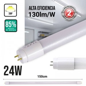 Tubo LED T8 24W 150cm nano PC fosco