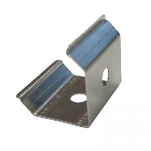 Braçadeira de metal 45º para perfil de alumínio 18x12mm (1pc)