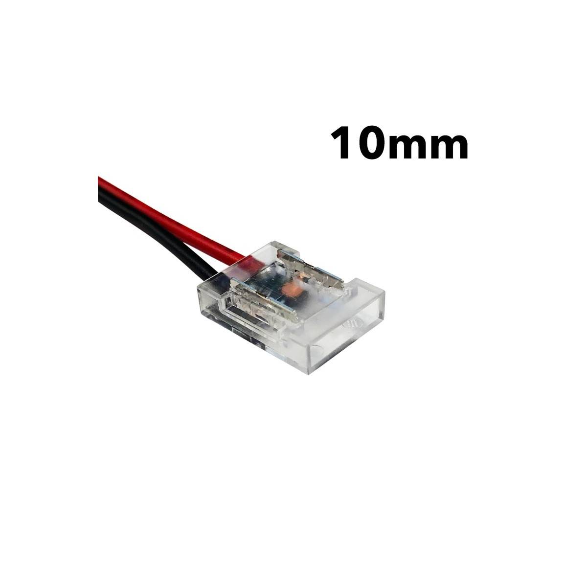 Conector para início de fita LED monocromática de 10mm