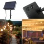 Grinalda solar LED exterior 8m com 10 lâmpadas integradas