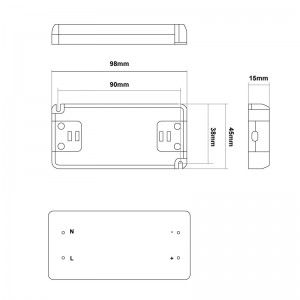 Fonte de alimentação 12W 12V