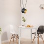 Candeeiro suspenso cinzento moderno "Agos" inspirado no design de Flos Aim