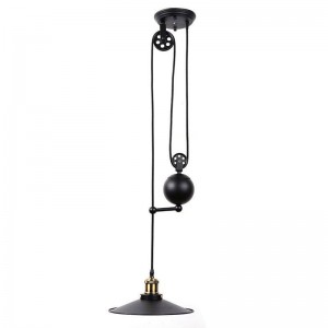 Candeeiro suspenso industrial roldana “CLOCK WORK”