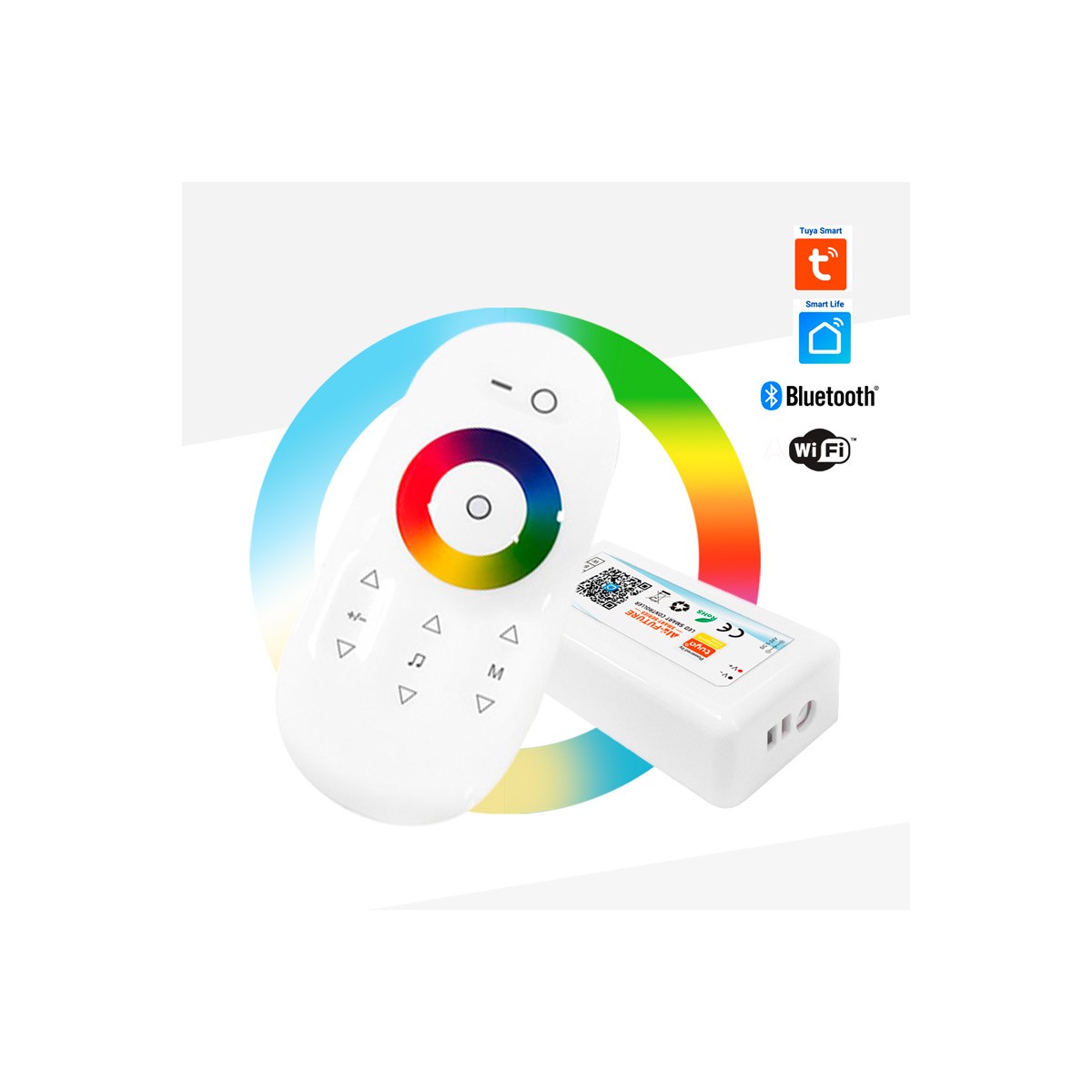 Controlador LED WIFI TOUCH RGBW 5/24V 6A