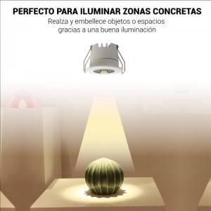 Downlight LED MINI recesso 3W baixo UGR com Driver Lifud Dali