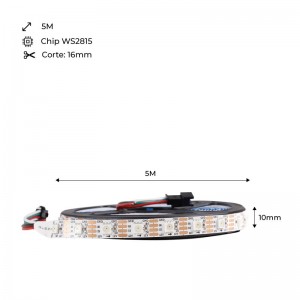 Fita Digital IC LED WS2815 12V RGB IP20 SMD5050 60ch/m 5m