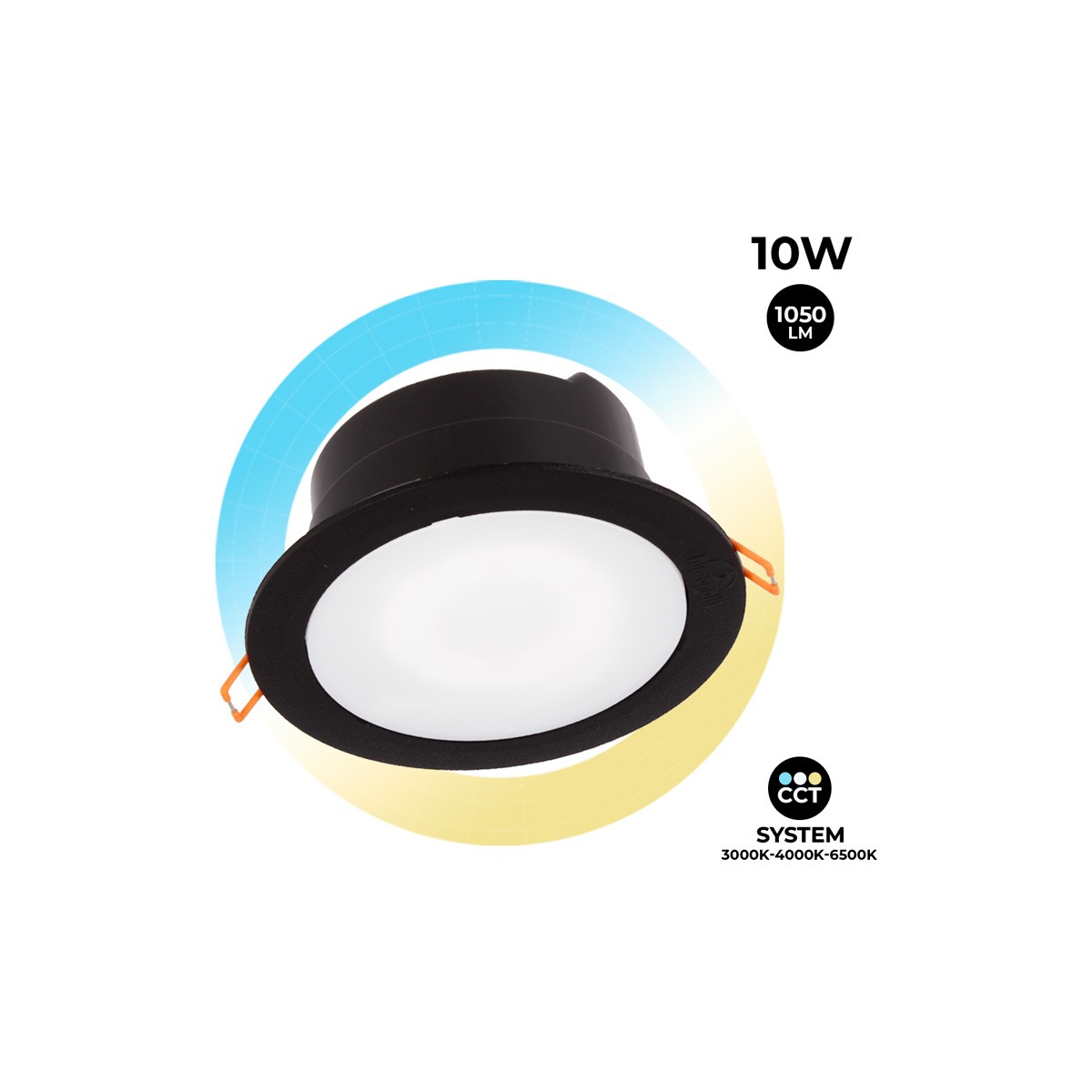 Downlight Redondo Impermeável CCT Fumagalli de 10W IP55