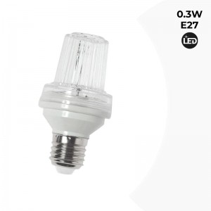 Lâmpada LED con Efeito Estroboscópico E27 0.3W IP44