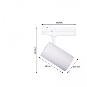 Trifásico 36W CCT Triac LED trifásico Regulável Reflector LED trifásico 36W CCT Triac Regulável