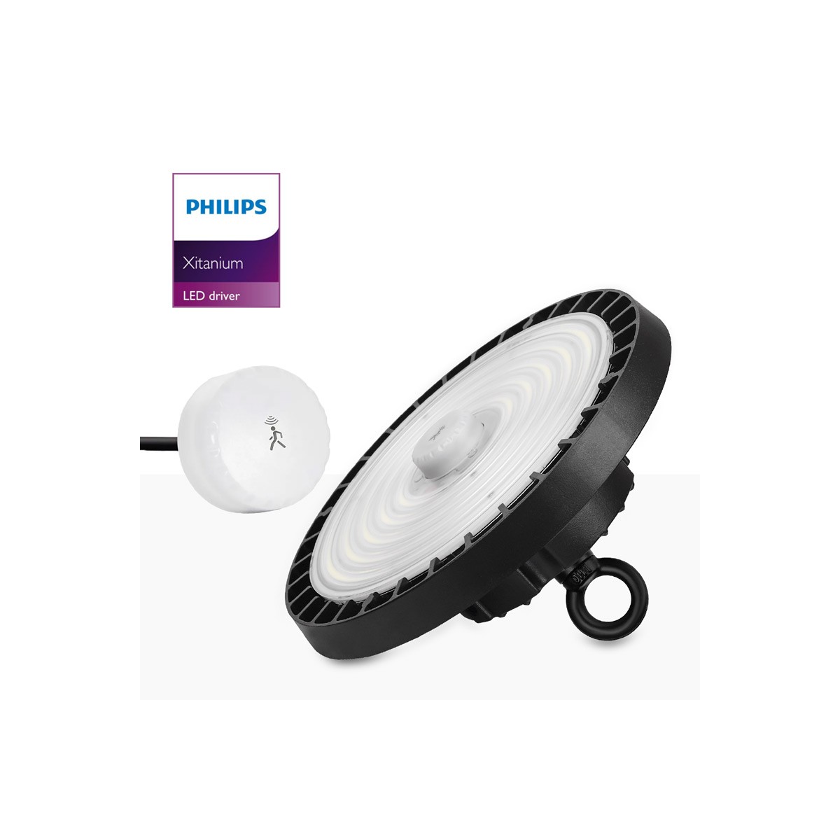 Campânula driver Philips com sensor de microondas 200W IP65