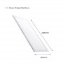 Pacote 6 unidades Painel LED estreito 120x30cm 44W 3980lm UGR19