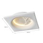 Dimensões Luminária de gesso em forma de lua COB LED branco