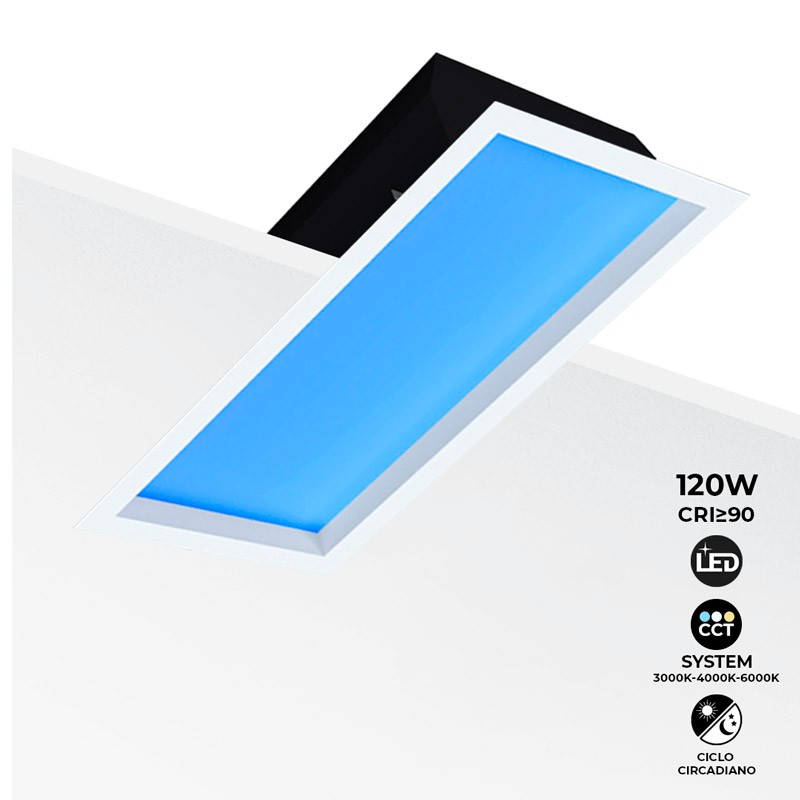 Painel LED Smart Blue Skylight efeito céu luz do dia 120W 5 anos de garantia