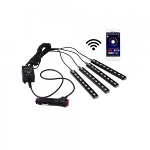 Kit LED para automóvel para RGB 12V com controlo móvel WIFI