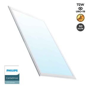 Painel LED slim 120X60cm 72W 5900LM branco frio UGR19 Driver Philips