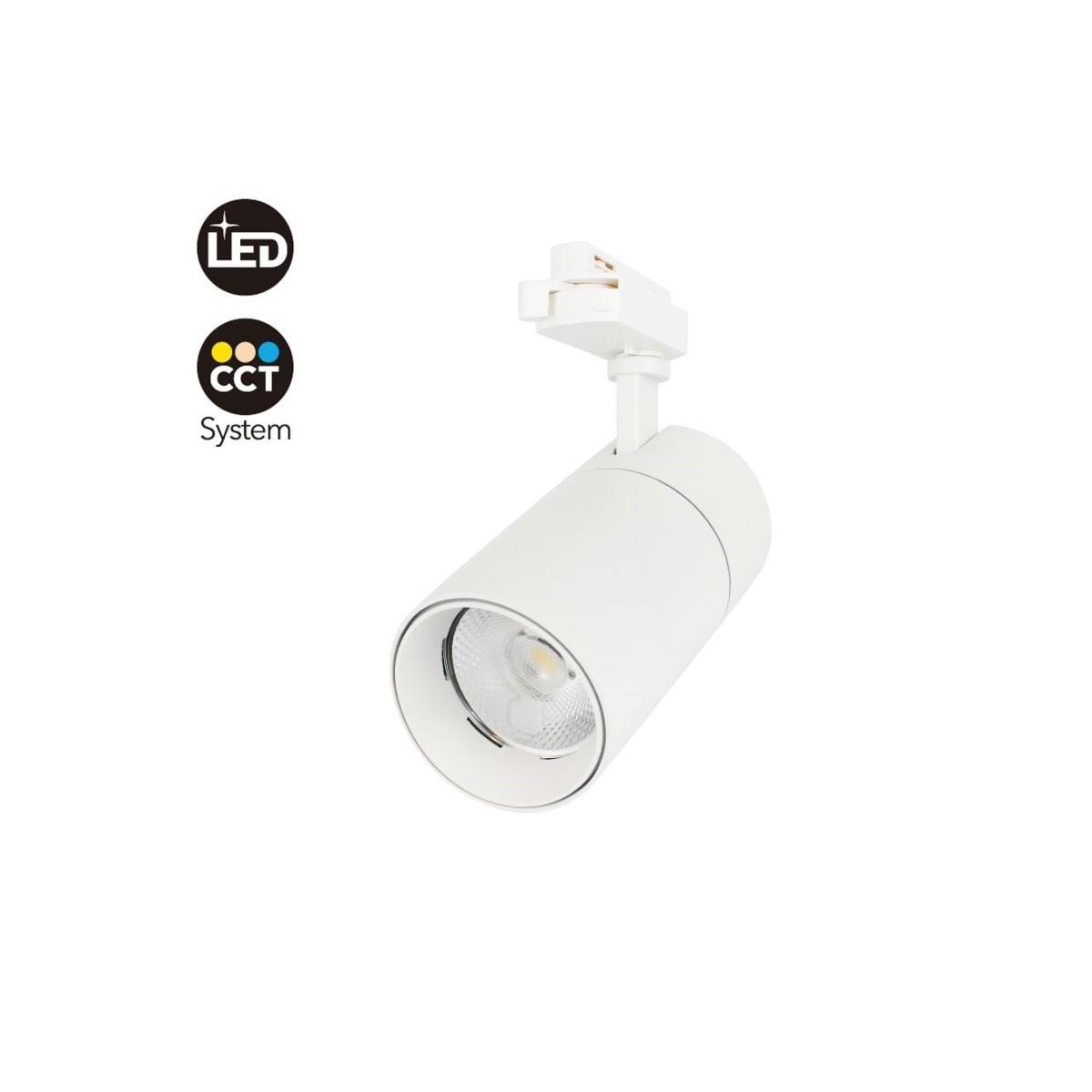 Foco LED para carril monofásico 30W CTT  cor branco