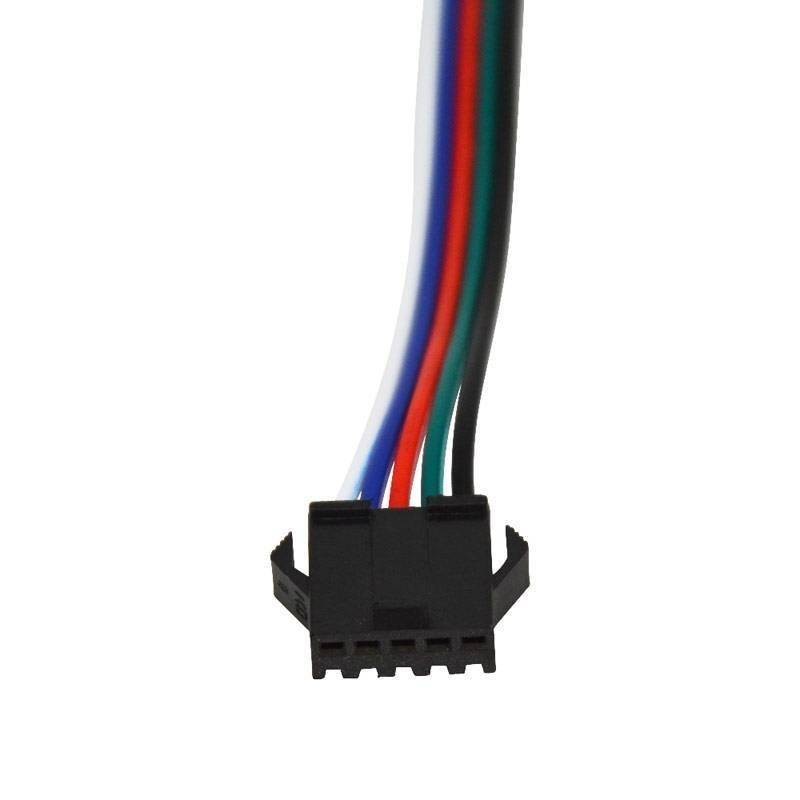 Conector rápido fêmea 5 pinos para fita LED RGBW IP20