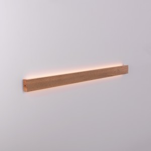 Aplique linear de parede em madeira "Wooden" - 24W - 100cm