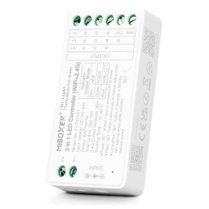 Controlador de Fita LED 3 em 1 - RGB- RGBW - RGB+CCT - WiFi+2.4G - cor branco