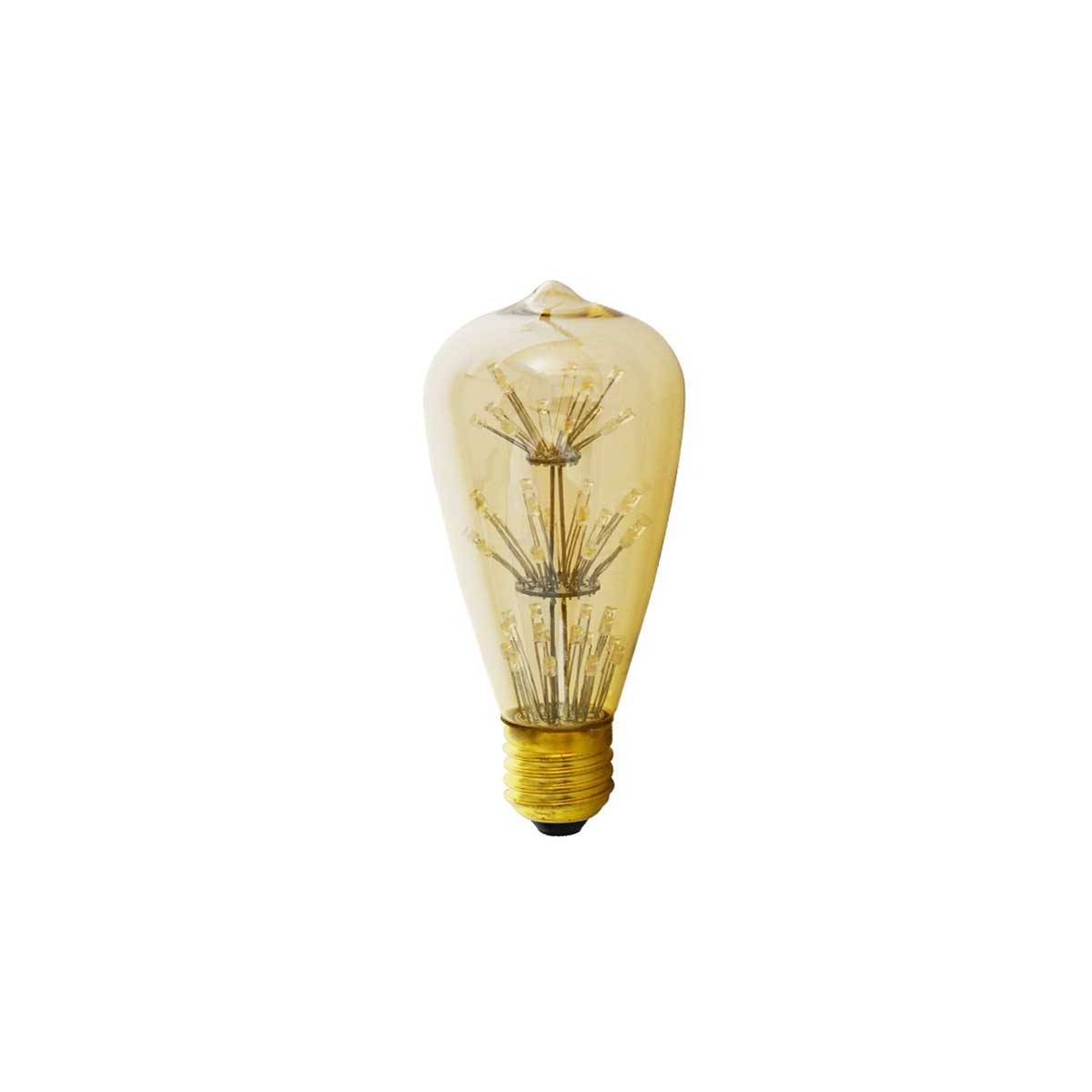 LED Edison ST64 fogo de artifício Lâmpada de ouro