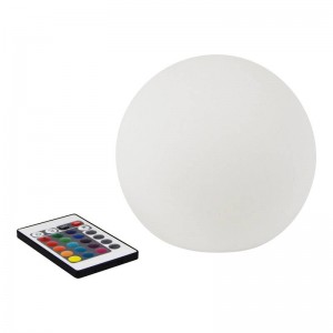 Candeeiro esfera LED 15 cm RGBW  Exterior recarregável