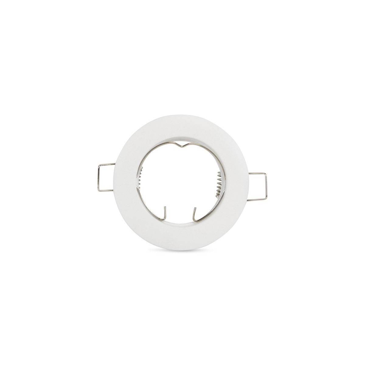 Aro downlight encastrável circular fixo para lâmpada GU10 / GU5.3