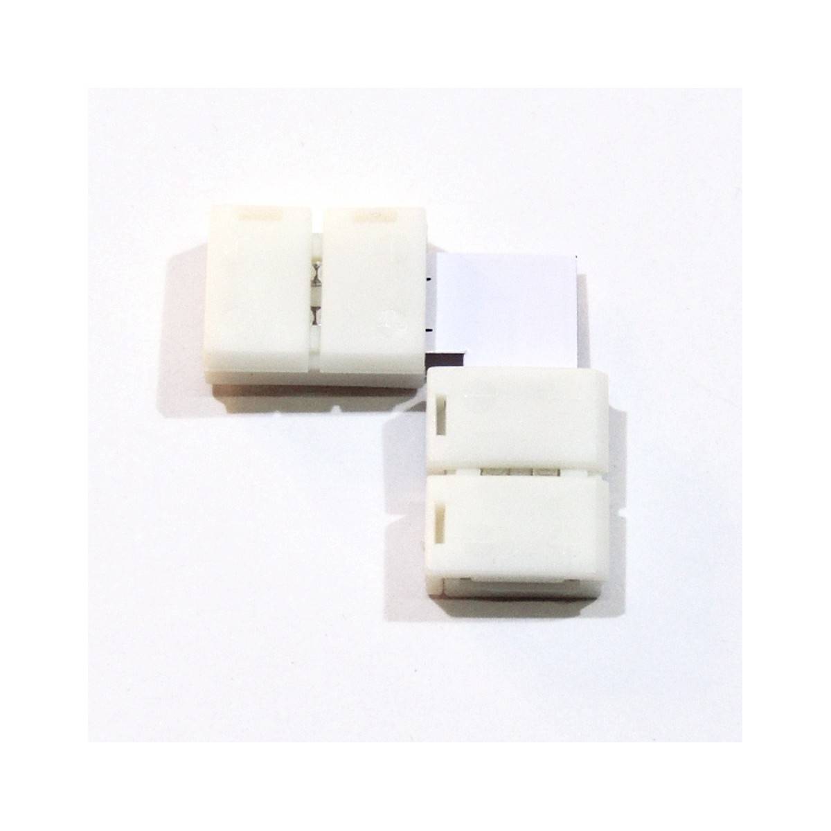 Conector para fitas LED 12V 8mm para esquinas 90°