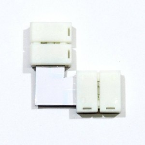 Conector para fitas LED 12V 10mm para esquinas 90°