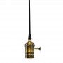 Porta-candeeiro Suspenso Vintage Bronze com interruptor