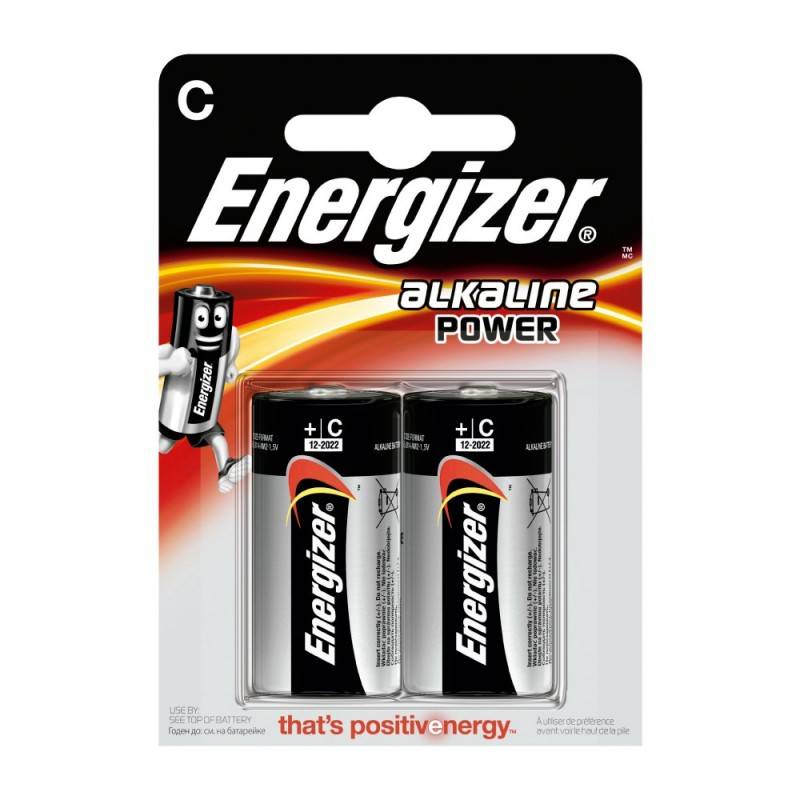 Pilha Energizer Alkaline Power LR14 (C) Blister de 2 Un.