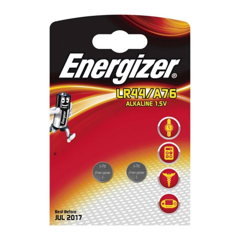 Pilha Energizer A76/LR44 Blister de 2Un.