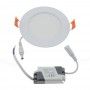 Placa downlight LED encastrável circular 6W - 5 anos de garantia