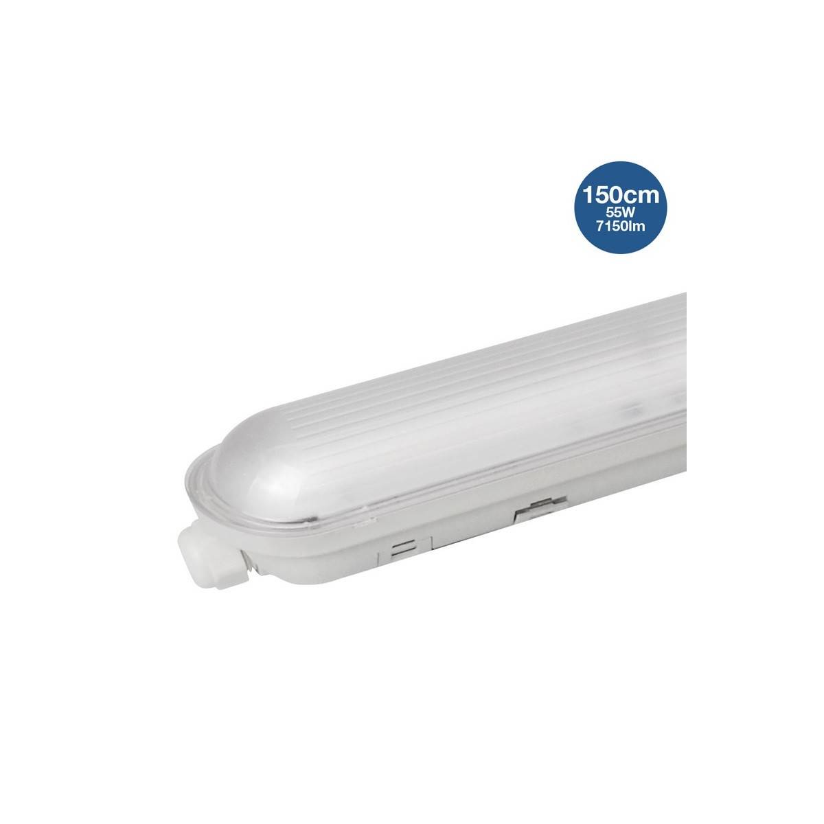 Luminária estanque LED integrado 55W 150cm 7150Lm IP65