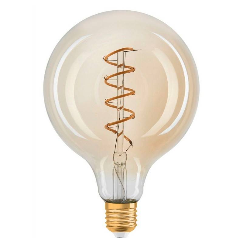 Lâmpada LED Vintage globo filamento espiral E27 G125 4W