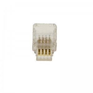 Conector rápido estanque 4 pinos RGB - Fita a fita PCB 10mm IP66 - Máx. 24V